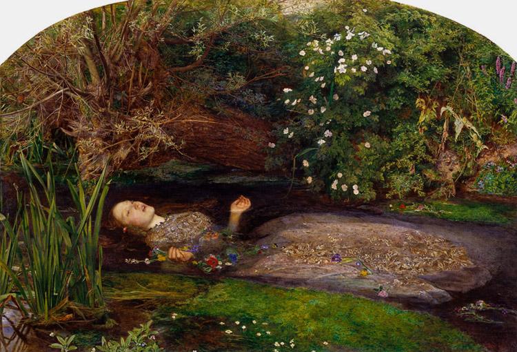 Sir John Everett Millais Ophelia (mk09) oil painting image